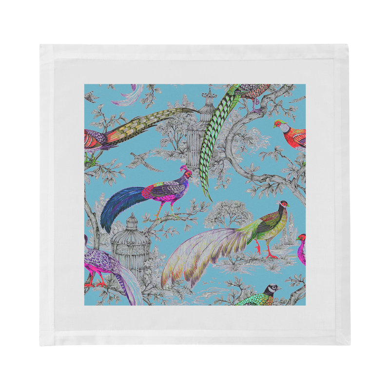 Pheasant Fall Sauvage Cotton Sateen Dinner Napkins, Orleans