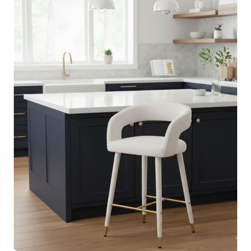 Damian Stool, White, White/Gold