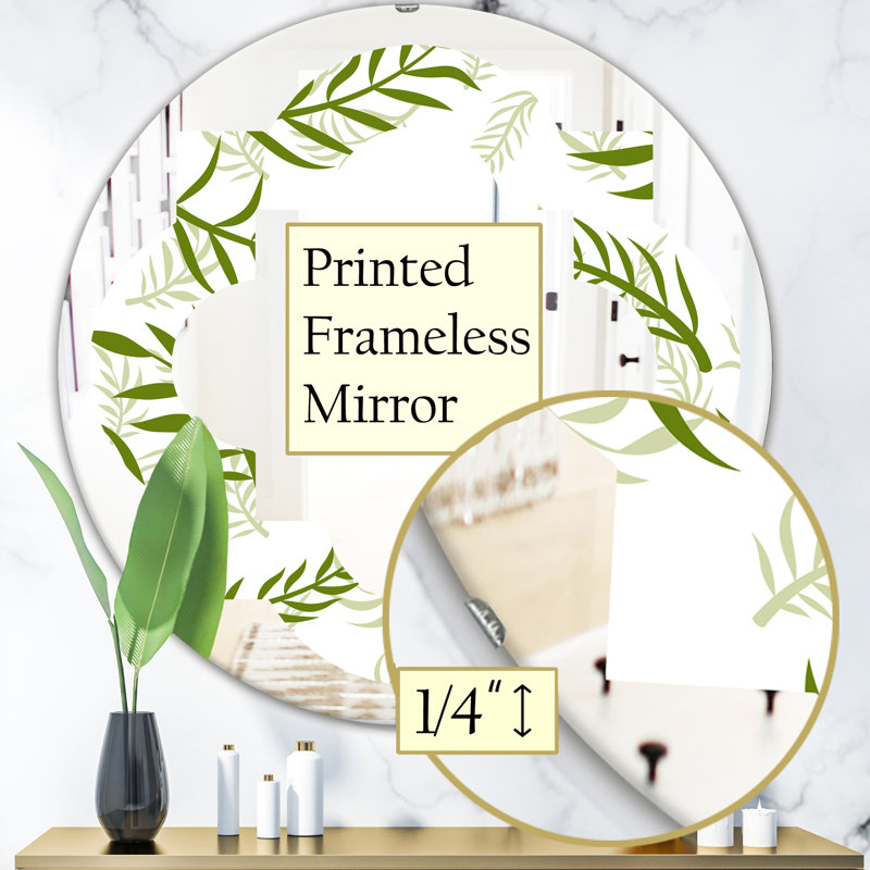Miroir mural Botanicals I, 31,5 po x 31,5 po