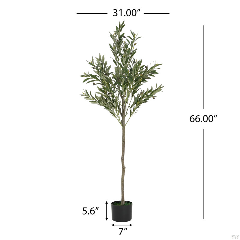 Olive artificielle avec pot