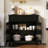 Kitchen Storage Cabinet Modern Buffet Cabinet with Storage Coffee Bar with 2 Drawers Floor Sideboard Buffet-1028220509