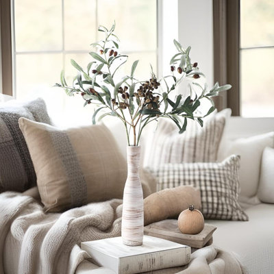 High White Ceramic Vase