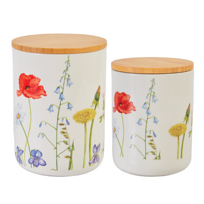 Porcelain China Jar - Set of 2