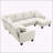 108*85.5" Modern U Shape Sectional Sofas