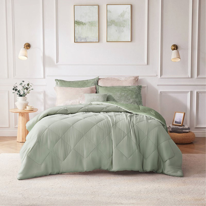Ensemble de housse de couette en velours 4 pièces avec coussin décoratif