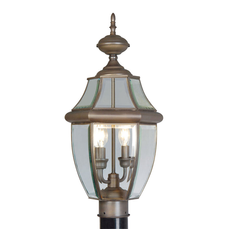 Tête de lanterne câblée 1 lumière Arelene, H 21,5 po x l 10,5 po x P 10,5 po, Bronze
