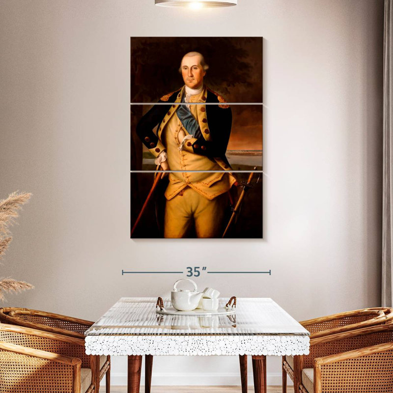 Lelar, général George Washington, H 50 po x l 32 po