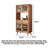 Scandinavian Solid Wood Storage Food Cabinet