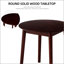 Table ronde en noyer-814354715
