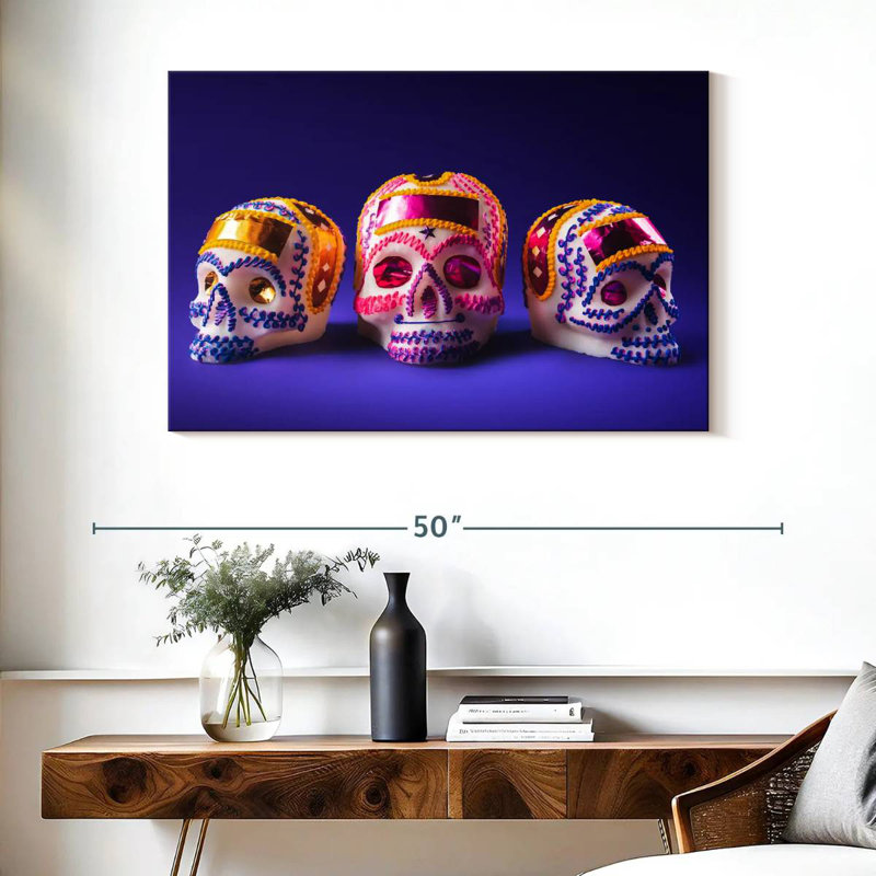 Jour des Morts, Sugar Skulls, H 26 po x l 39 po