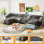Canapé modulaire rembourré 6 pièces Lizzy
