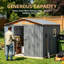 8x10ft OUTDOOR STORAGE SHED