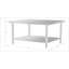 Table de travail durable en acier inoxydable de 48 po x 24 po avec tablette inférieure pour les cuisines commerciales et domestiques