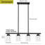 Luminaire suspendu tambour à 4 lumières Colesburg