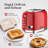 Salton NuRetro Digital 4 Slice Toaster, Midnight Black Model ET2184BK-130430924
