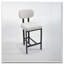 Tabouret de bar rembourré en tissu avec pieds en métal noir pour salle à manger / îlot de cuisine / bar-972728770