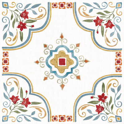 Mediterranean Motif III by Beth Grove - Wrapped Canvas Painting
