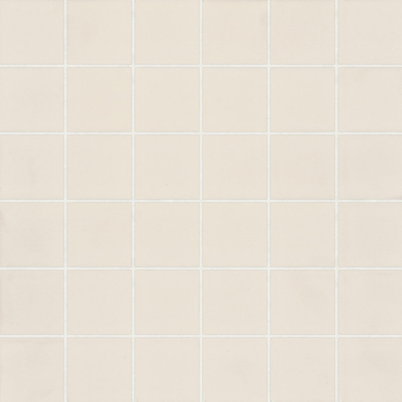 Marin 2" x 2" Square Matte Porcelain Mosaic Tile, Sand Dollar