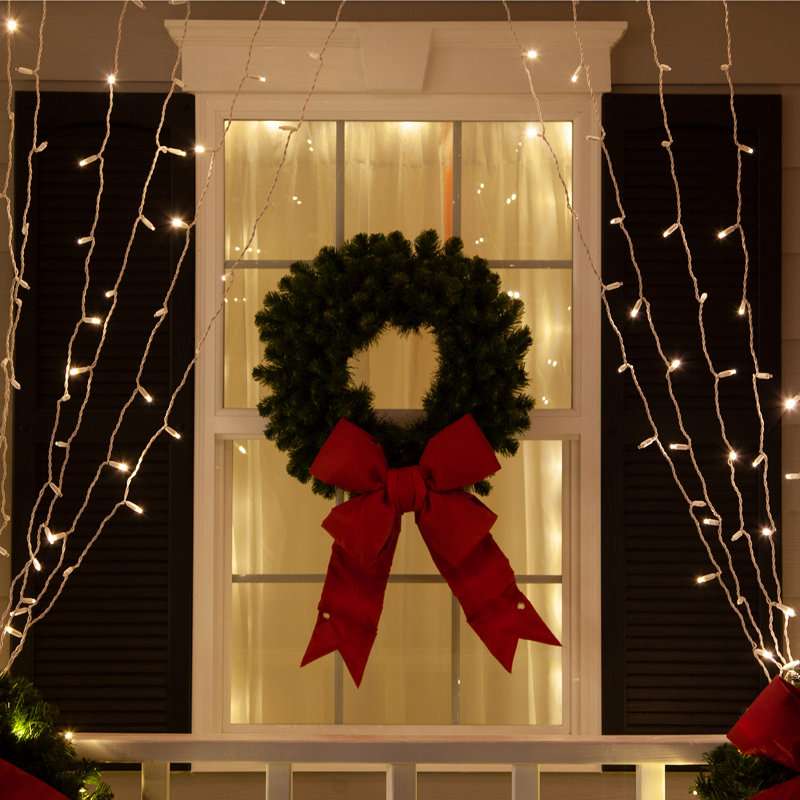SoftTwinkle LED Curtain Icicle Lights, Warm White