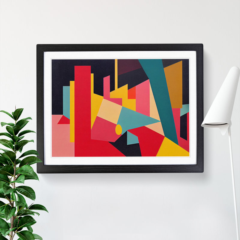 Abstract Shapes Vol.6 - Framed Print, Black, 46cm H x 64cm W x 2cm D