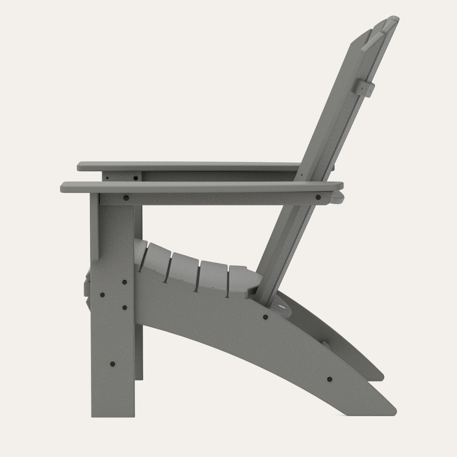POLYWOOD® Nautical Adirondack Chair, Slate Gray