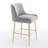 Baudel Upholstered Velvet Counter Stool-620647383