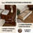 Modern Upholstered Platform Bed with Built-in Storage, King, Cream Linen-1401482594-1401482524