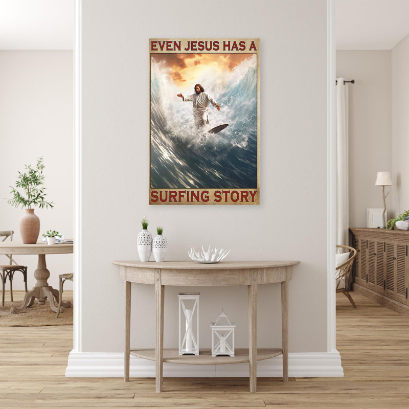 «Surfing Story» sur toile, impression, H 36 po x l 24 po x P 1,25 po