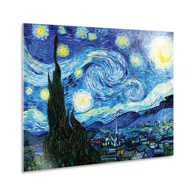 Starry Night by Vincent Van Gogh - No Frame Print on Plastic / Acrylic