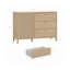Tameyka 116 cm Sideboard Cabinet in Oak Elegant