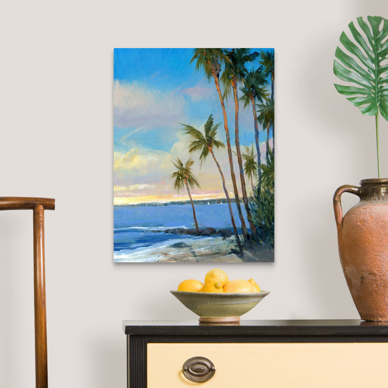 «Tropical Breeze I», art mural sur toile, Toile tendue, H 24 po x l 18 po x P 1,25 po