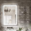 Miroir de salle de bain moderne sans cadre avec fonction de désembuage et lumière réglable-566337161-566337165-566337167