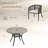 4 Person Patio Dining Set With PE Rattan Woven Chairs-672891618-672891617-672891620