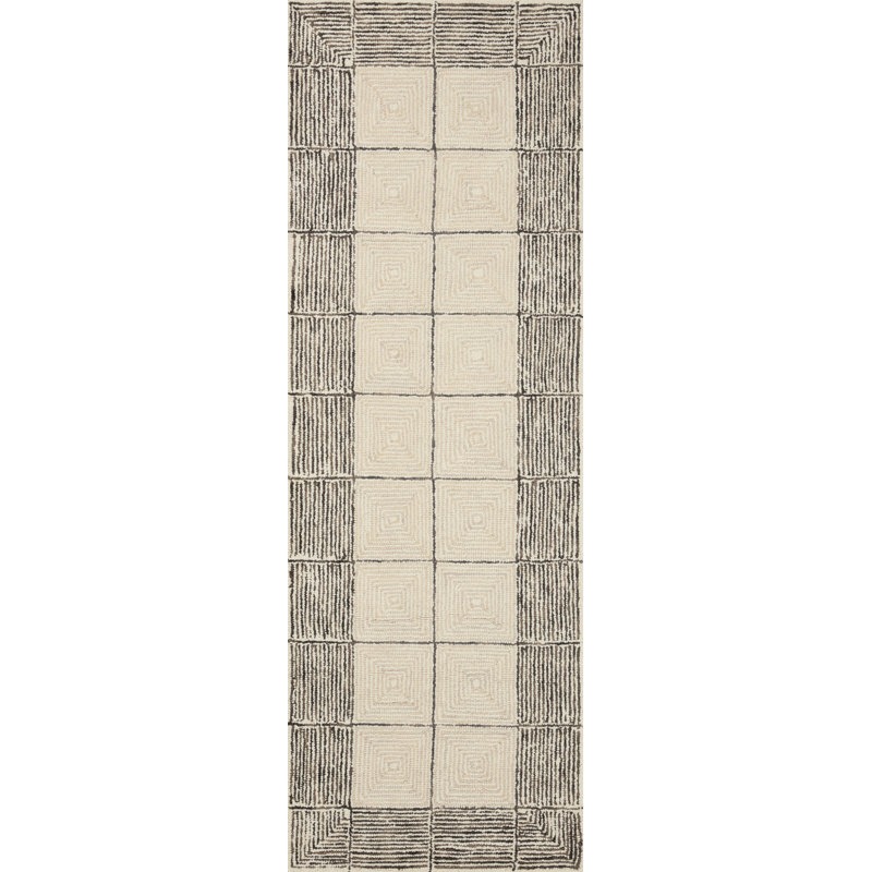 Tapis contemporain crème / noir de la collection Francis x Loloi Francis Chris Loves FRA-02