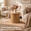 Pedestal Irregular Side Table