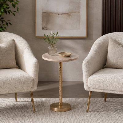 Table d'appoint en marbre Rejanae Elegant