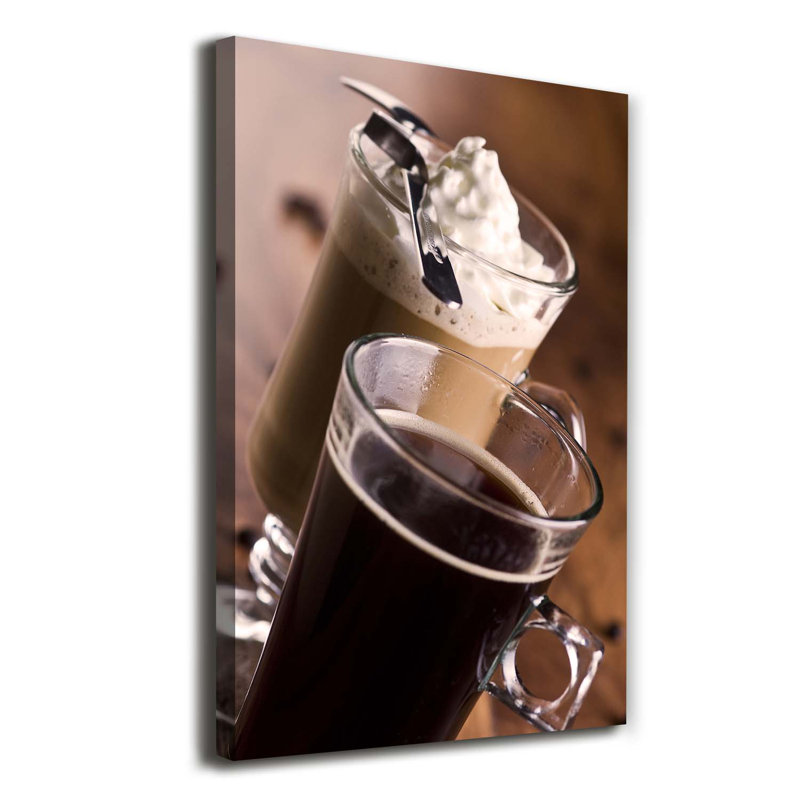 Frappe Coffee - Wrapped Canvas Print