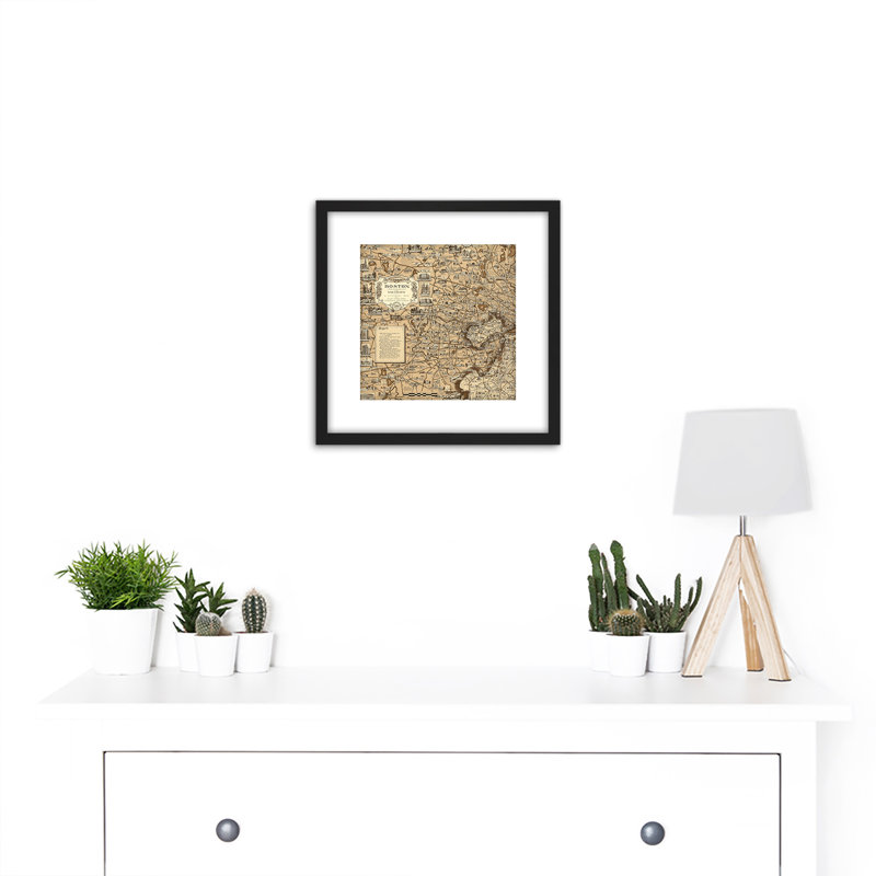 1938 Map Boston Massachusetts by Ernest Dudley Chase - Single Picture Frame Print