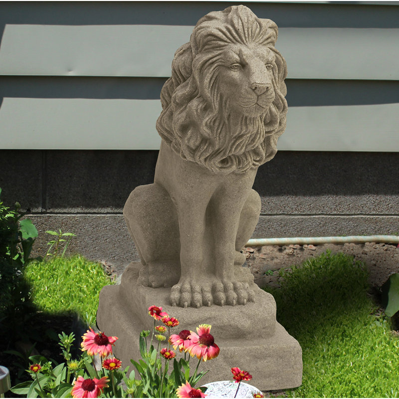 Statue de lion gardien Galena, Sable