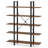 Vintage Industrial Rustic Bookshelf With 5 Spacious Tiers, Ideal For Home And Office Organization And Display