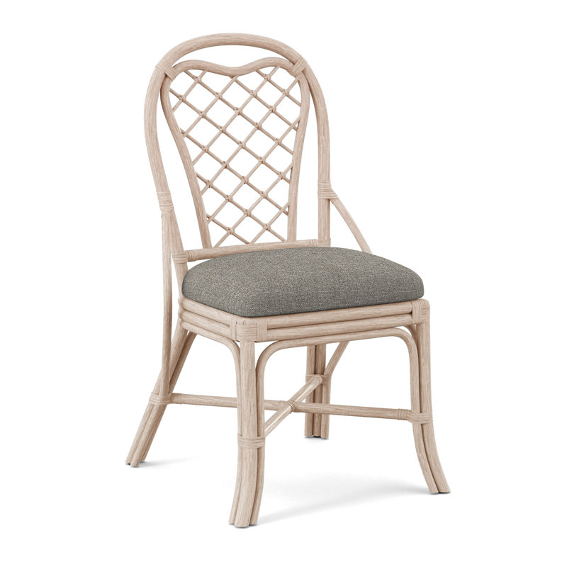 Trellis Back Side Dining Chair, Eggshell Crypton Performance; 0884-93, Bisque