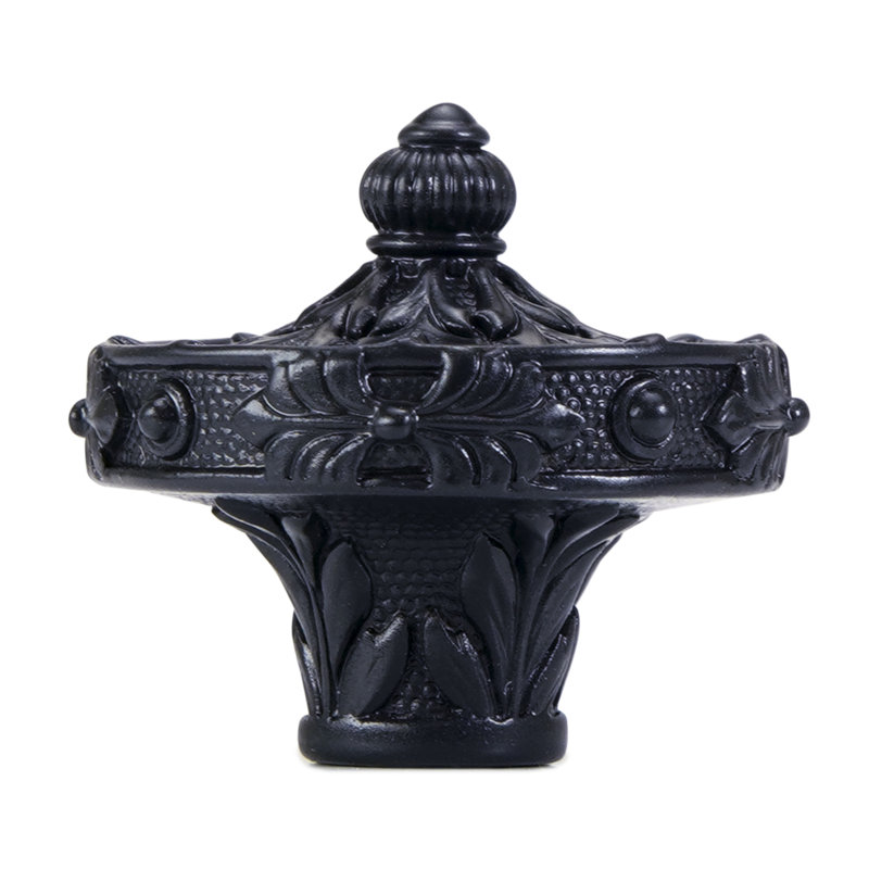 NANTUCKET KNOB, BLACK, 1.375, 1.375