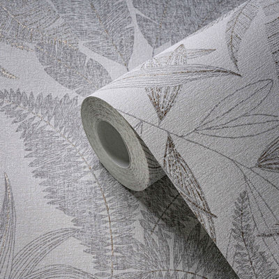 Lightly Textured Unpasted Wallpaper - Floral Collection - Nonwoven Material, Fade-Resistant  – For Residential & Commercial Use – 32.8 ft x 21 in (10m x 53cm), 57 Sq Ft
