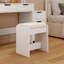 Bureau de meuble-lavabo l 31,5 po Mohibullah avec miroir lumineux de L 25,5 po, 5 tiroirs et 3 tablettes, taille réglable.