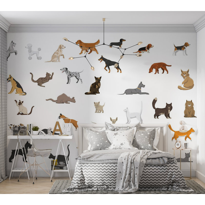 Premium Peel & Stick Wall Mural - Animal Collection, 96" L x 120" W