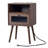 Olexandra Solid Wood Nightstand With USB-741658459
