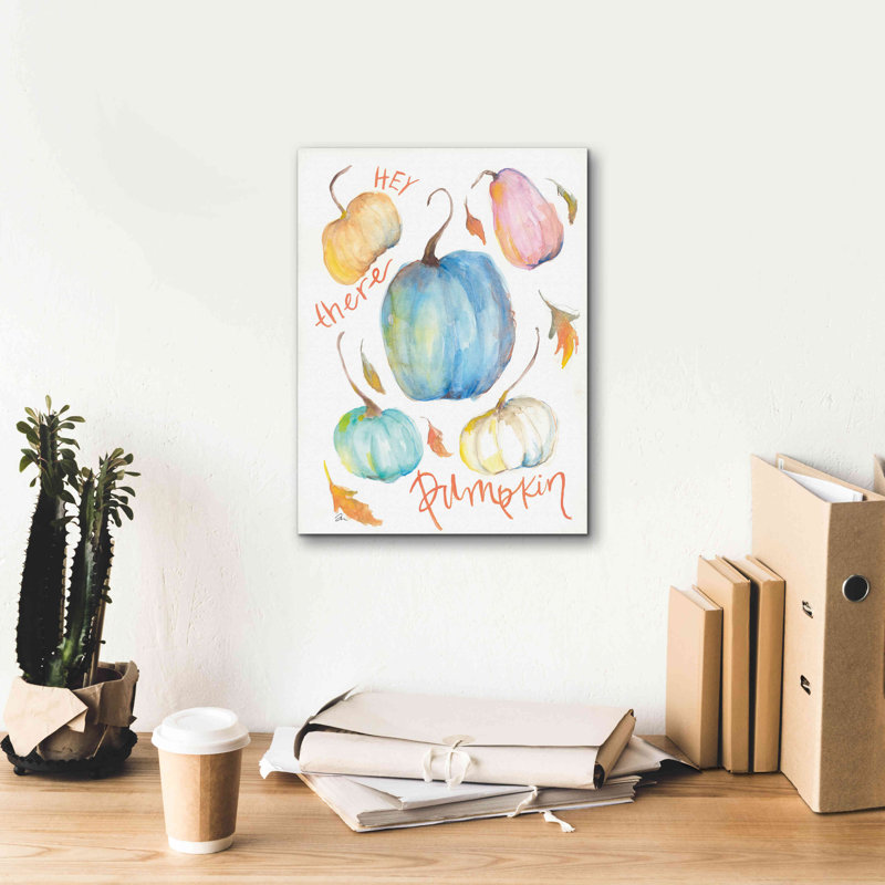 «Hey There Pumpkin» par Jessica Mingo, estampe numérique sur toile, H 16 po x l 12 po x P 0,75 po