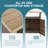 Outdoor Storage Cabinet with Rolling Wheels, Patio Bar Cart with Table and Wicker Cabinet, Kitchen Island Prep Table