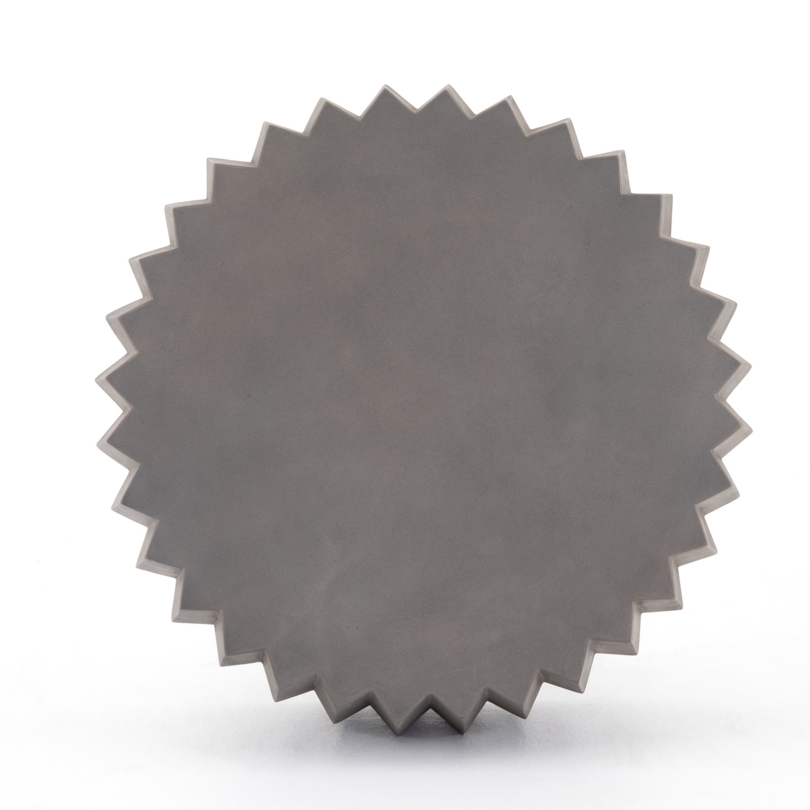 Delinda 37.75'' Concrete Outdoor Coffee Table, Dark Gray