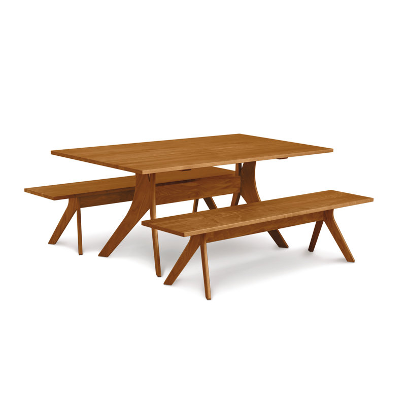 Copeland Furniture Audrey Extendable Solid Wood Trestle Dining